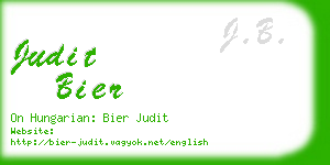 judit bier business card